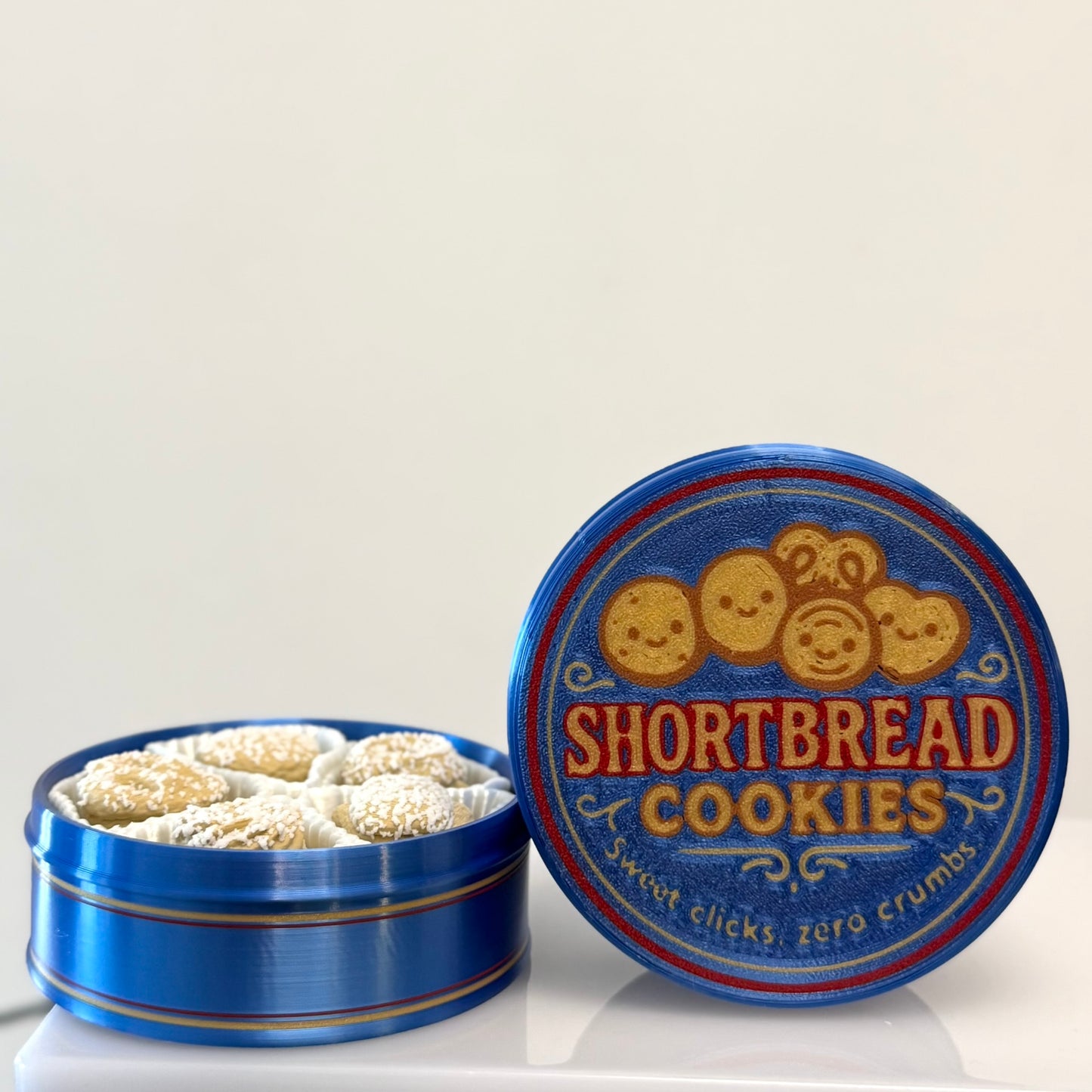 🍪 Danish Cookie Tin-Inspired Clicker Set