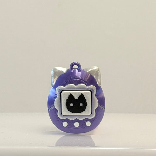 🐾 Pixel Cat Tamagotchi Clicker Keychain
