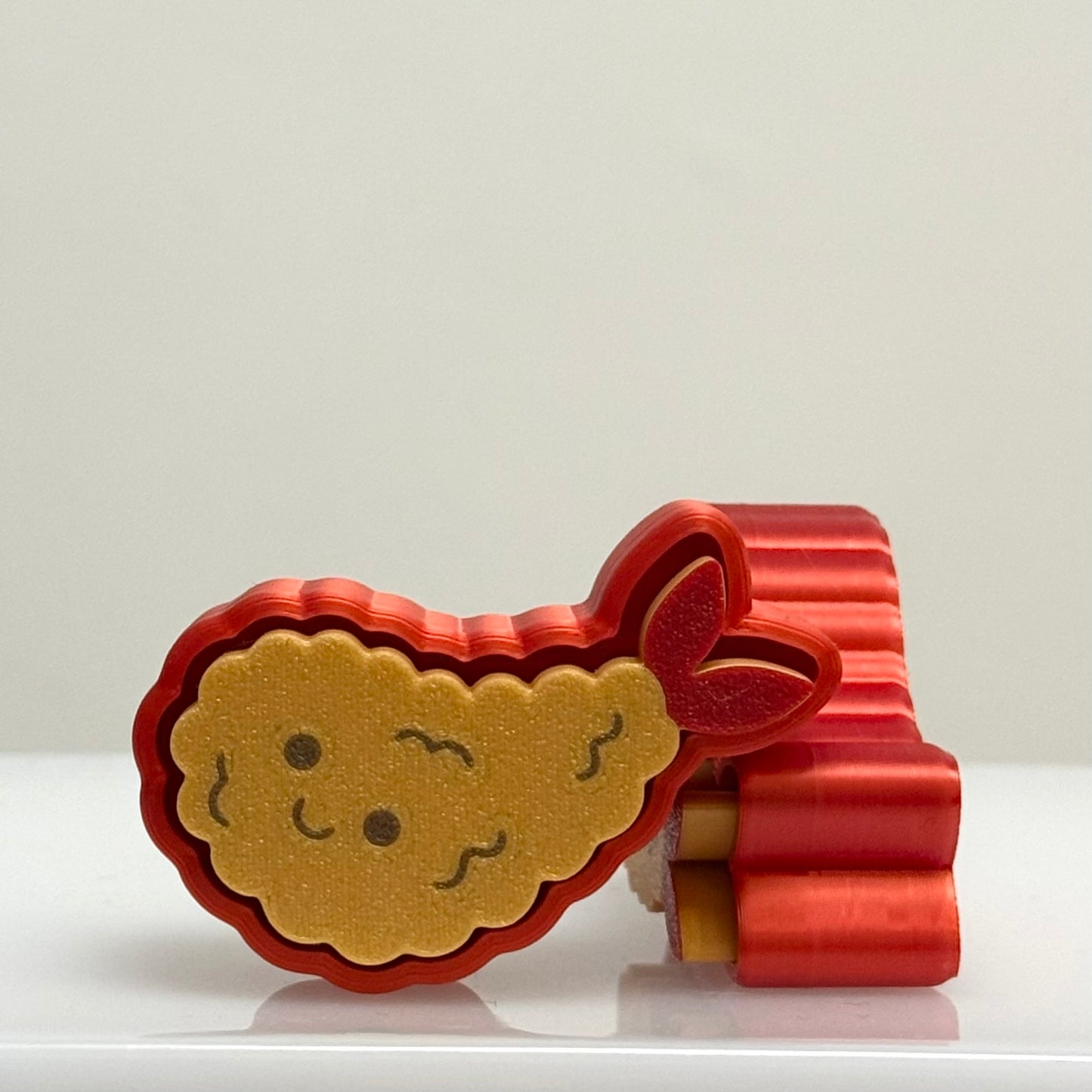 🍤 Tempura Shrimp Clicker Keychain