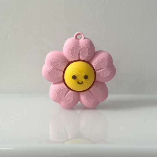 🌸 Small Sakura Blossom Clicker Keychain