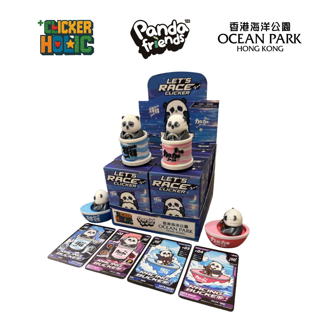 Clickerholic X Panda Friends "Let's Race Clicker" Blind box